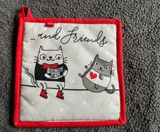 kitchen glove pot holder with  pocket Cat Cats brand new