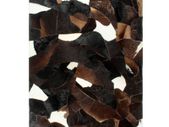 Rug Genuine Hair-on Leather Patchwork 120x170 cm Black/White/Brown