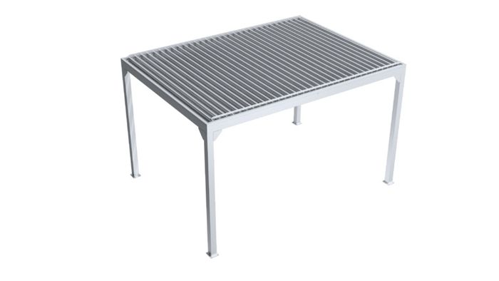 Pergolux Modern Pergola White 3x3x2.4m