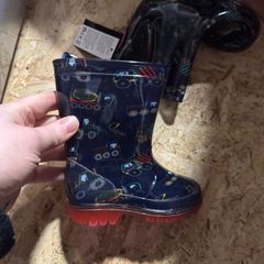 Light up toddler wellington boots