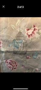 Curtains  90/90 duck egg blue grey in colour .