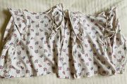 Twin floral top with ruffle detail