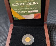 Ireland Twenty  Euro Gold  Proof Coin 2012. Michael Collins. 90th. Anniversary.