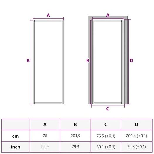 Interior Door ESG Glass and Aluminium 83x201.5 cm Black