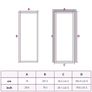 Interior Door ESG Glass and Aluminium 83x201.5 cm Black Image 5