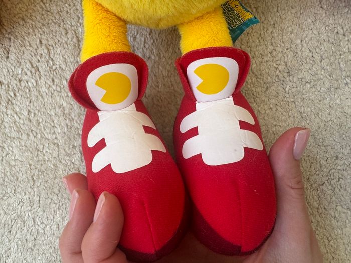 Pac Man Pacman Namco  approx. 12 Soft Plush Ghostly Adventures Bandai 2012 Used Please see pictures