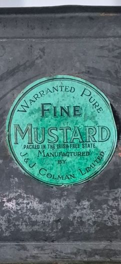 antique colman tin
