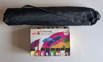 Portable Easel and Paint