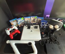 Ps4 console 1tb + all accessories (monitor not included)