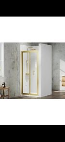 Merlyn mbox resses bifold shower doors brushed brass see below for prices