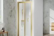 Merlyn mbox resses bifold shower doors brushed brass see below for prices