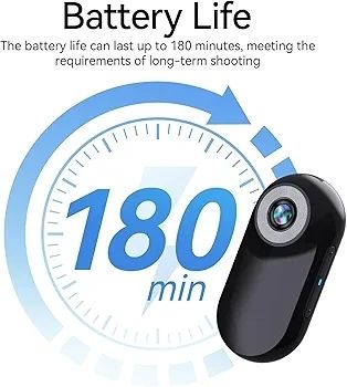 Mini Body Camera 1080P with 32GB Card Helmet Camera Body Cameras with Audio and Video Recording Multi-Function Accessory Body Cam Black