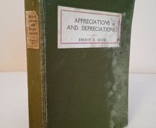 Appreciations and Depreciations: Irish Literary Studies by Ernest  A. Boyd (HQ288)