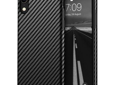 Carbon Style Case for Apple iPhone XR ShockProof Back Cover