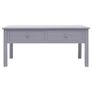 Coffee Table Grey 100x50x45 cm Wood Image 3