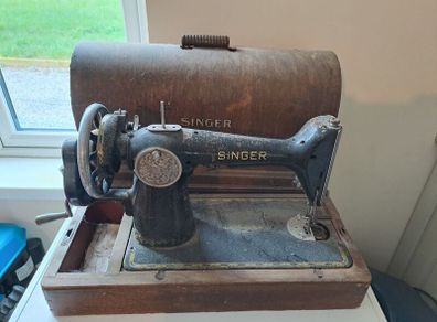 Antique Singer Sewing machine x 2
