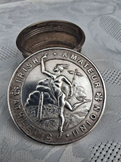 Sterling Silver Irish National Long Jump Medal 1949(48.4 grams)