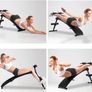_Arc-Shaped Foldable Weight Bench, Sit Up Bench ab trainer be Used for Abdominal Exercise, Weightlifting, Sit-up and other Indoor Exercise Image 9