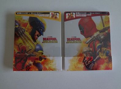 Deadpool And Wolverine 4K & Blu Ray Limited Edition Steelbooks - Both Variants
