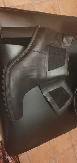 Black Clarks Ladies Ankle Boots