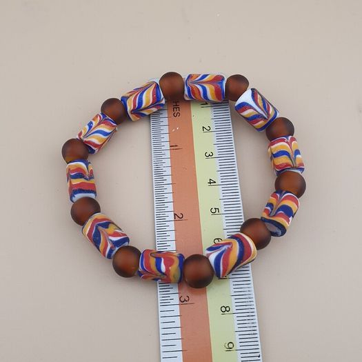 Vintage Venetian african Style Trade Glass Beads Bracelet