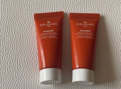 Origins ginzing energising gel cream with caffeine & niacinamide 15ml x 2