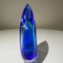 Vintage Murano Sommerso Bud Vase. Vetreria Artistica Oball.  Luigi Onesto Era.  Original Label Image 3