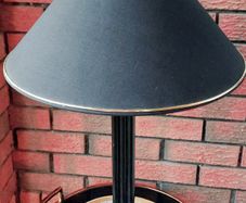 Al Frank Black Wrought Iron Table Lamp
