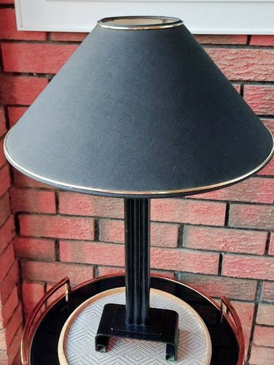 Al Frank Black Wrought Iron Table Lamp