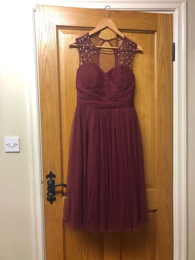 Dress almost new. Little Mistress. Wine Red colour.