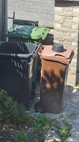 4 x panda wheelie bins