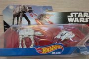 Hot Wheels Star Wars Starships AT-AT vs. Rebel Snowspeeder Vehicle 2-Pack.