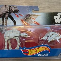 Hot Wheels Star Wars Starships AT-AT vs. Rebel Snowspeeder Vehicle 2-Pack.