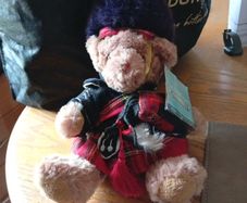 Keel Toys Scottish Piper Bear plush toy