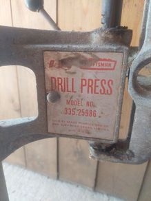 vintage cast iron drill press