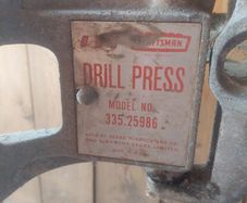 vintage cast iron drill press