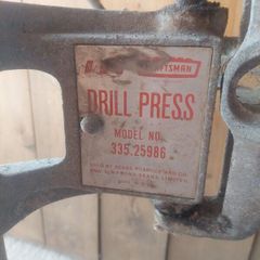 vintage cast iron drill press