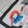 Moschino Cheap & Chic I Love Art Scarf - Rrp 219 (new) Image 5