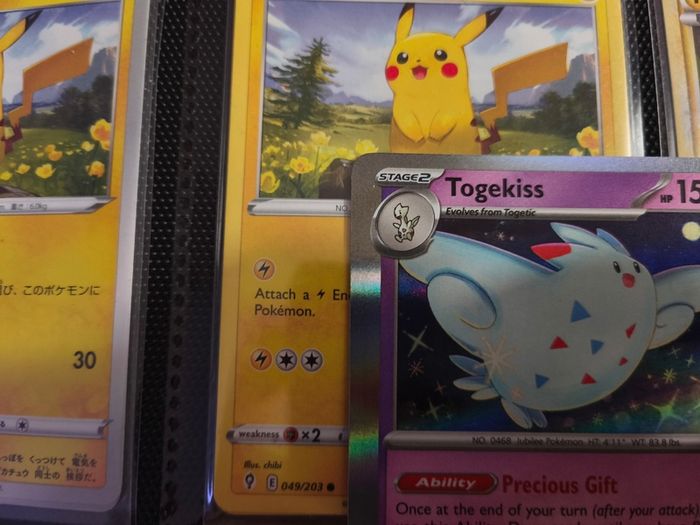 Togekiss !  Miscut Error ! Off Centre ! from Obsidian Flames Set ! 2023 ! Error Pokemon Card !