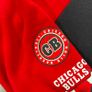 Chicago Bulls Mens Varsity Bomber Jacket Black Basketball Logo NBA Size Medium Image 4