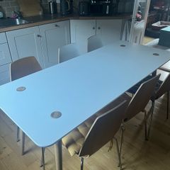 dining table & chairs 6 seater