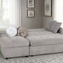Chelsea Silver Corner Sofa Bed Image 6
