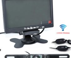 7" TFT LCD Car Rear View Backup Monitor+Wireless Parking Night Vision Camera Kit