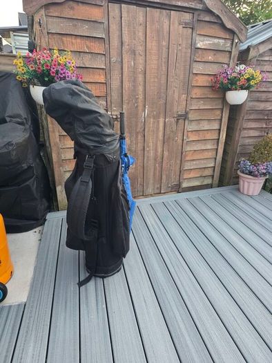 Golf clubs and bags