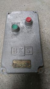 Large vintage machine on/off switch