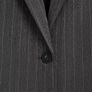 Dark Grey Pinstripe Blazer. New Image 2
