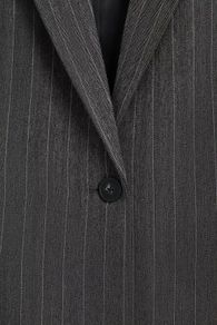 Dark Grey Pinstripe Blazer. New