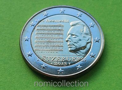Luxembourg 2013 year Uncirculated 2 Euro coin.
