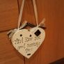 Black and white heart plaques Image 5