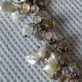 Pearls and crystals sterling silver necklace Image 3